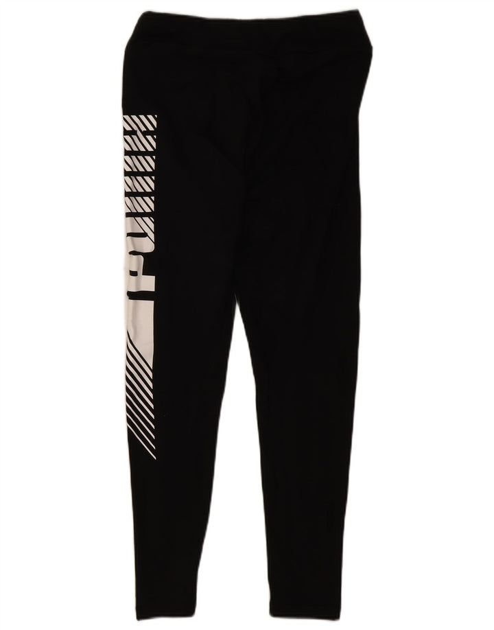 Leggings grafici da donna Puma UK 12 cotone medio nero