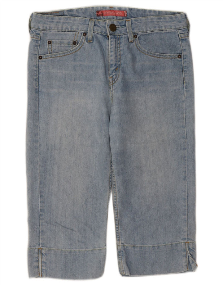 Pantaloncini di jeans Bermuda da donna Levi's US 9 Medium W32 Blu Ramie