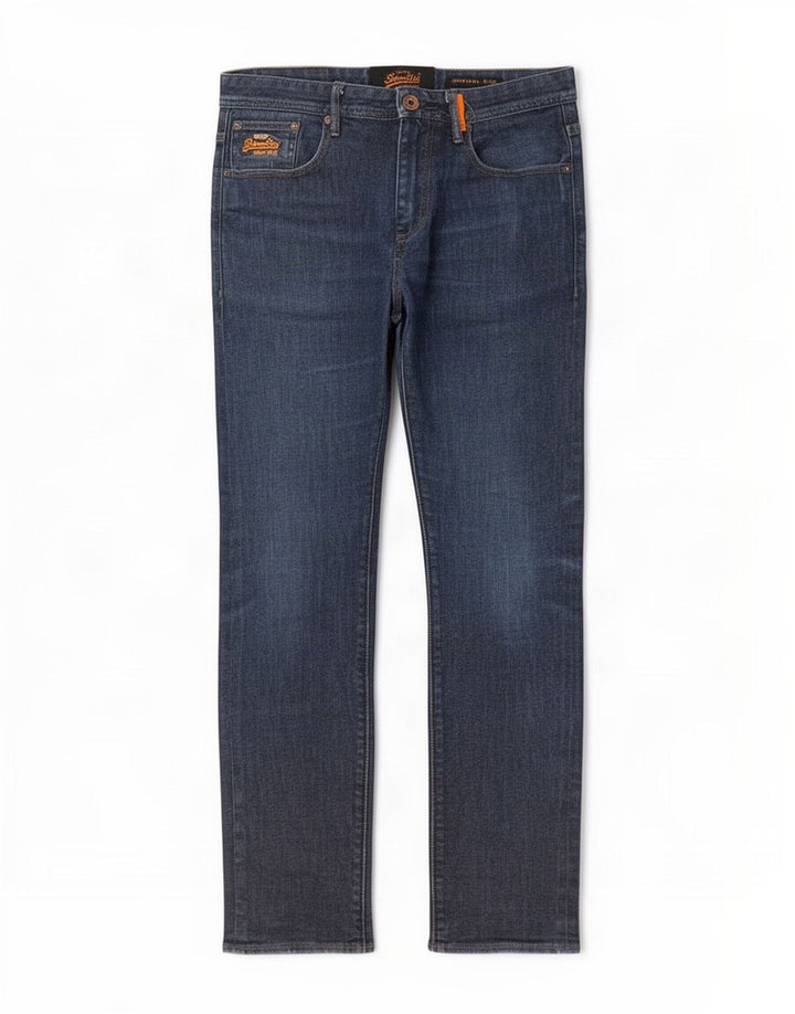 Jeans slim da uomo Superdry W32 L30 cotone blu