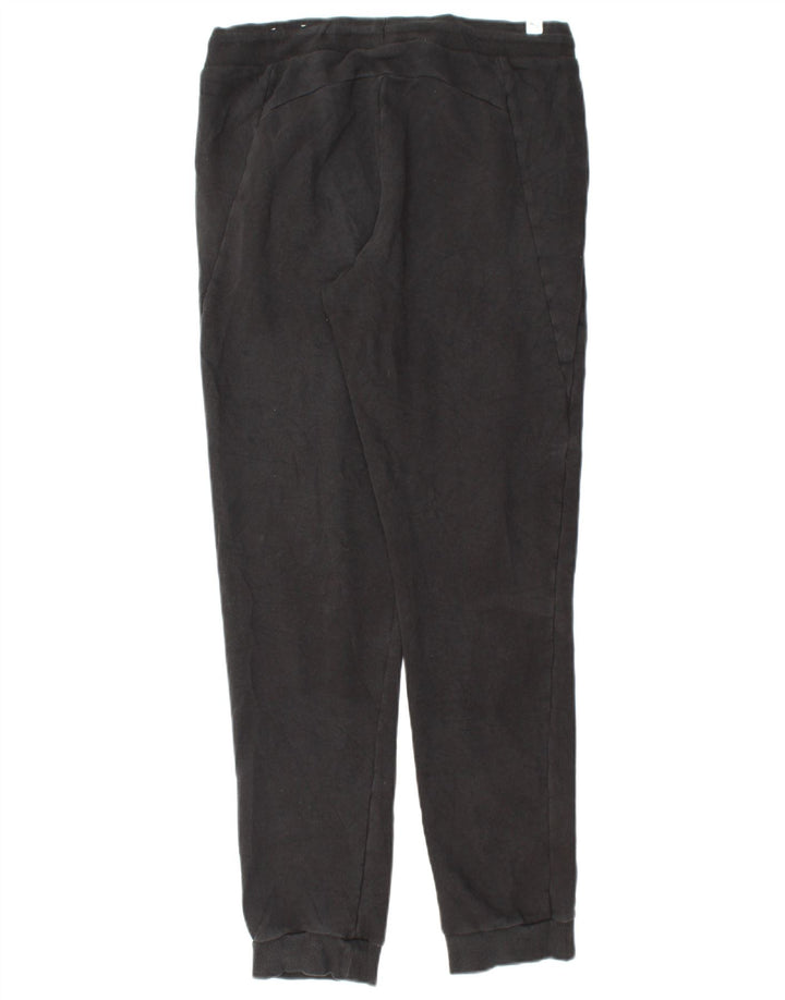 Pantaloni da tuta con grafica PUMA da donna Joggers UK 12 Medium Black Cotton
