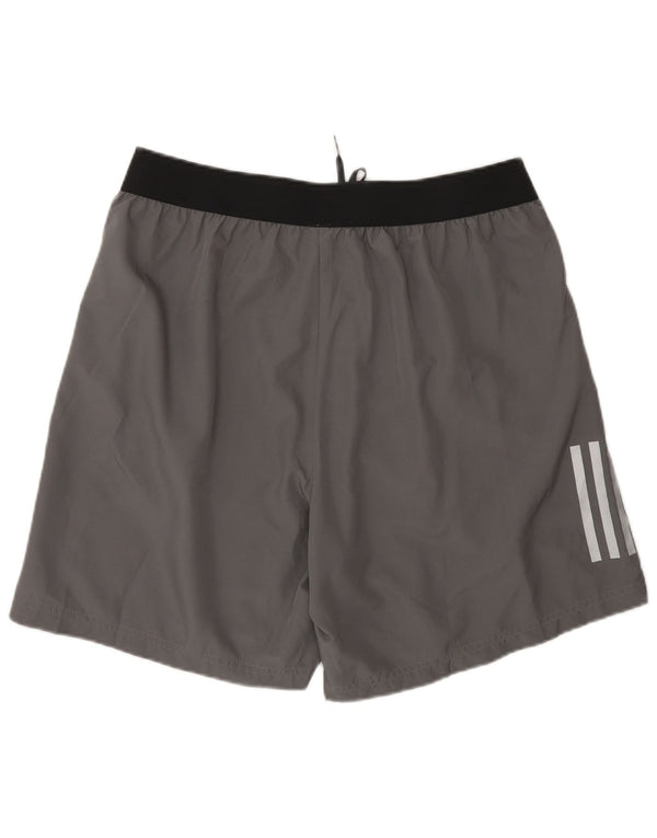 Pantaloncini sportivi Adidas Aeroready da uomo grandi in poliestere color block grigio