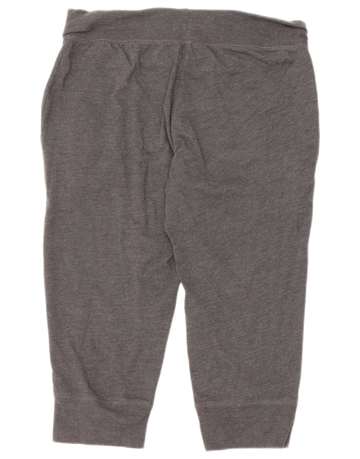 Pantaloni da tuta da donna Reebok Capri, pantaloni da jogging, UK 14, cotone grigio medio