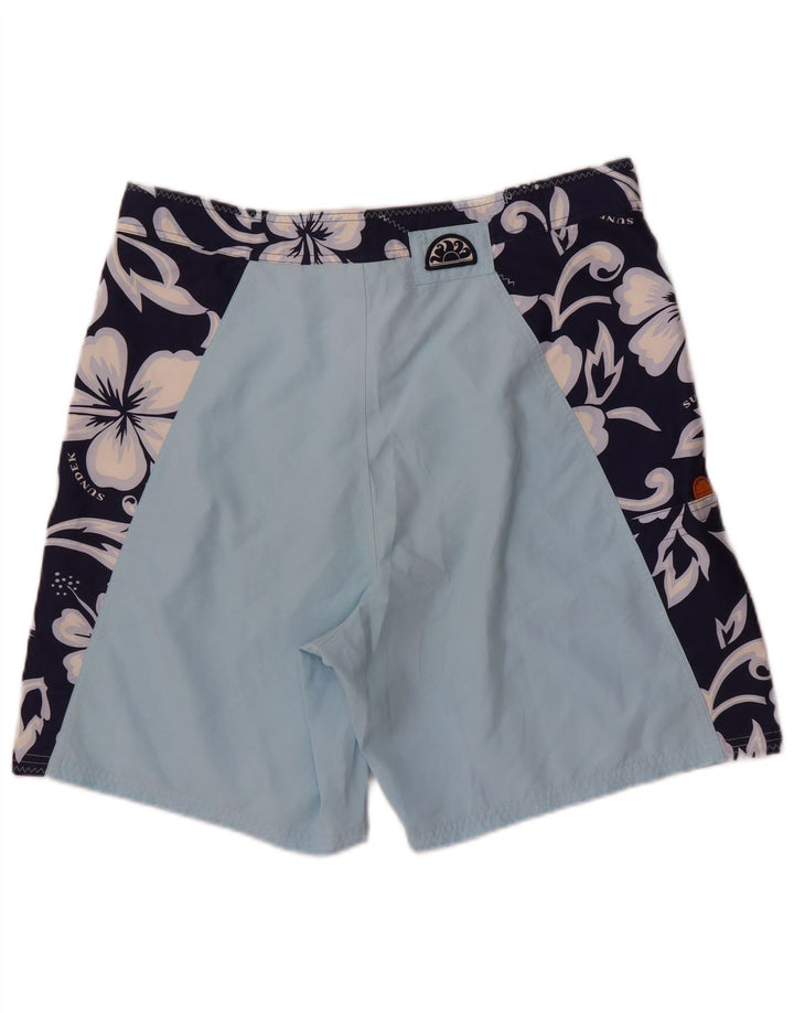 Pantaloncini da bagno da uomo Sundek XL poliestere floreale blu