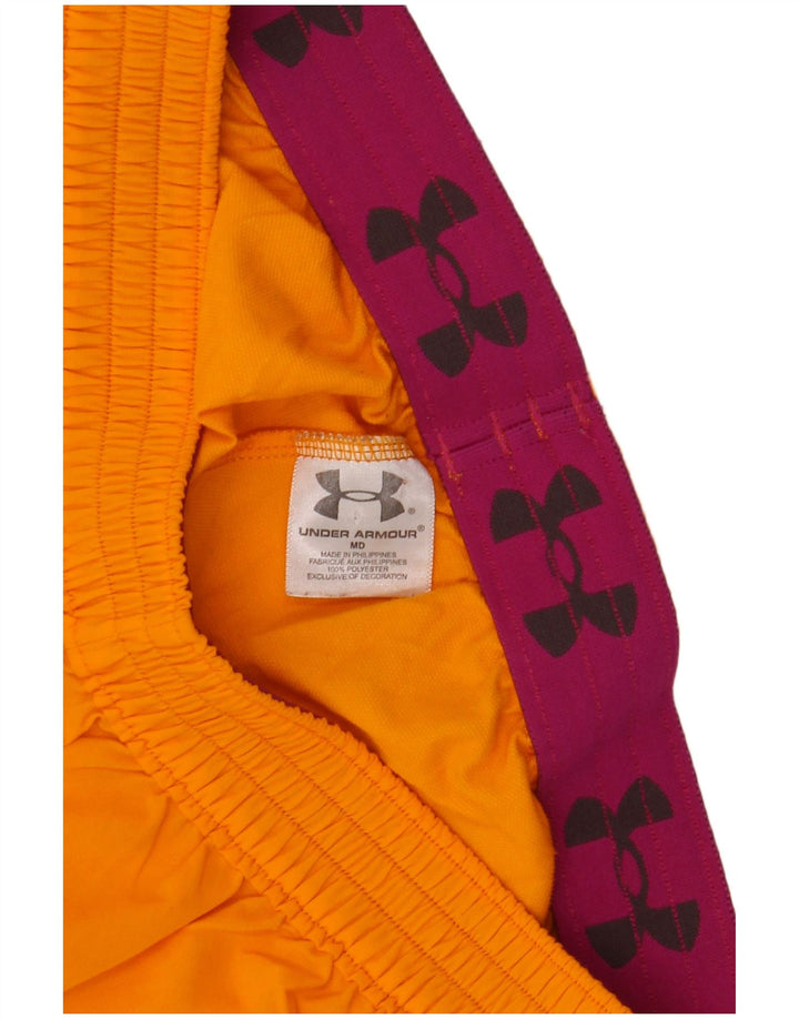 Pantaloncini sportivi da donna Under Armour UK 12 poliestere arancione medio