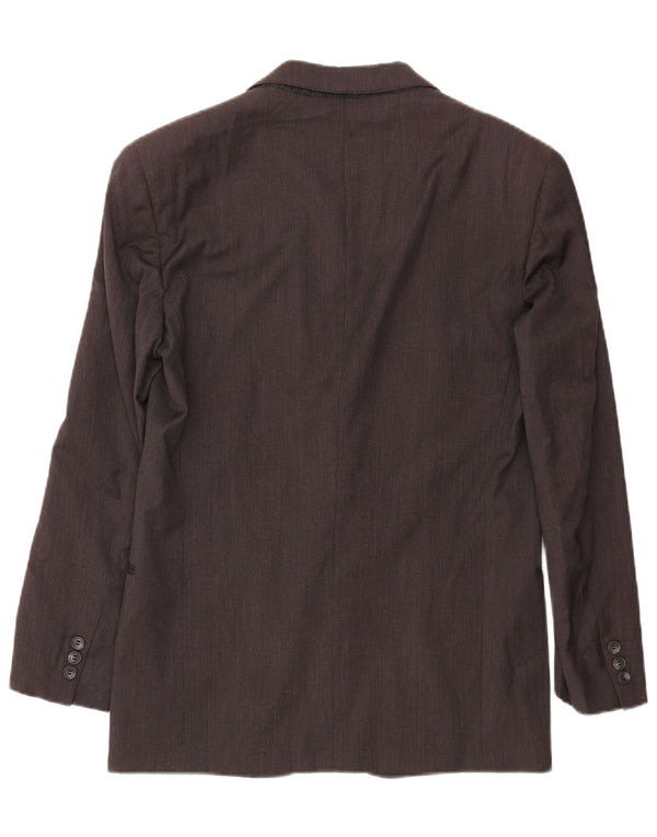 VALENTINO Giacca Blazer 2 Bottoni Uomo IT 46 Small Grigio Lana Vergine