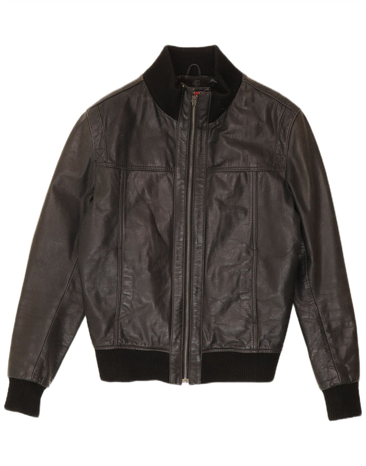 Giacca in pelle bomber da uomo Celio UK 40 grande in pelle nera