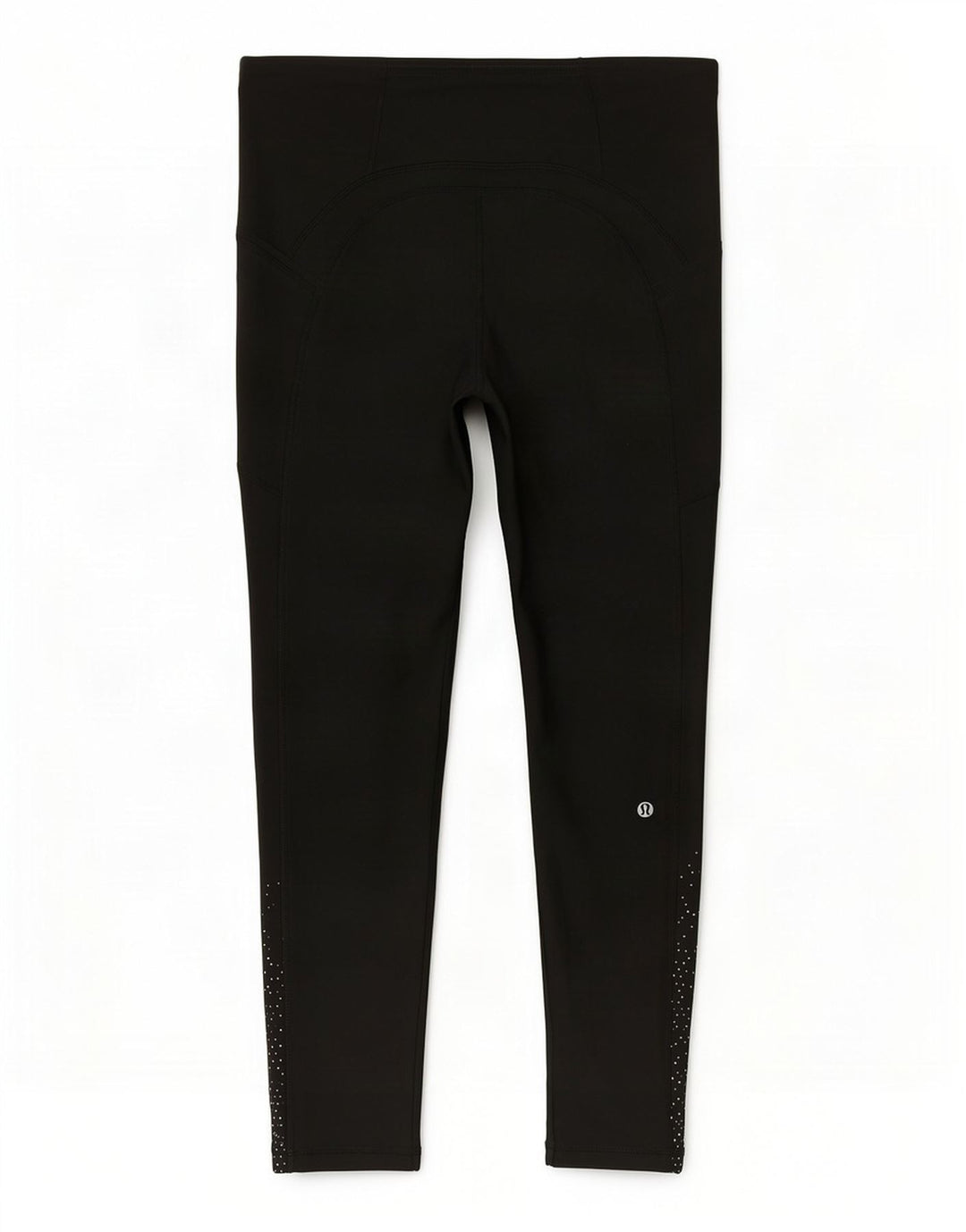 Leggings corti da donna Lululemon US 10 grandi neri maculati