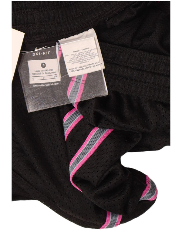 Pantaloncini sportivi Nike da donna Dri Fit UK 10 piccoli poliestere nero