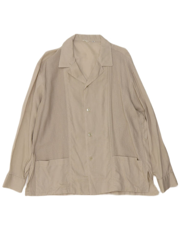 Camicia overshirt da uomo vintage IT 54 XL Verde