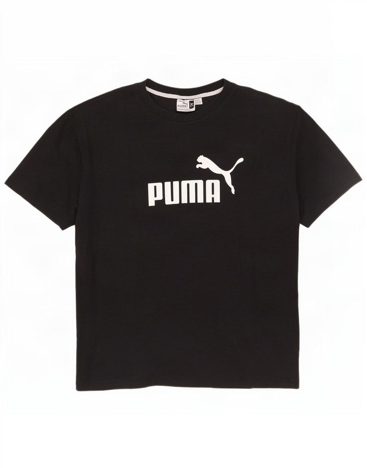 T-shirt grafica da uomo Puma Top XL in cotone nero