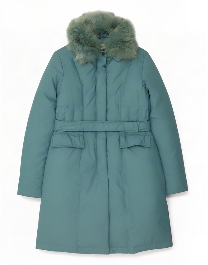 Piumino Donna Trussardi IT 48 XL Turchese Poliestere