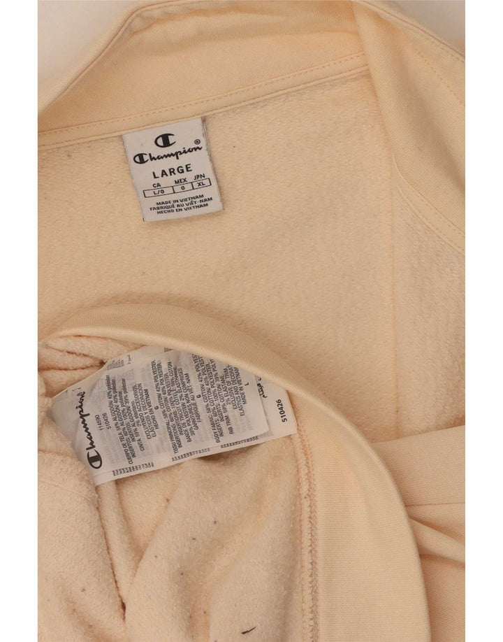 Giacca da tuta da donna Champion UK 16 grande in cotone beige