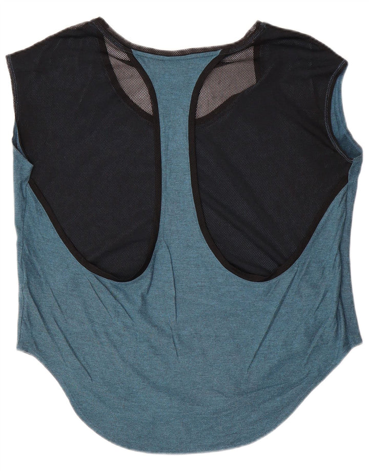 Canotta oversize da donna Nike UK 14 blu medio color block modale