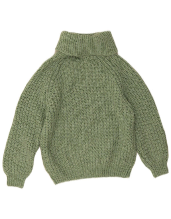 Maglione maglione collo alto per ragazze Zara 11-12 anni poliestere verde
