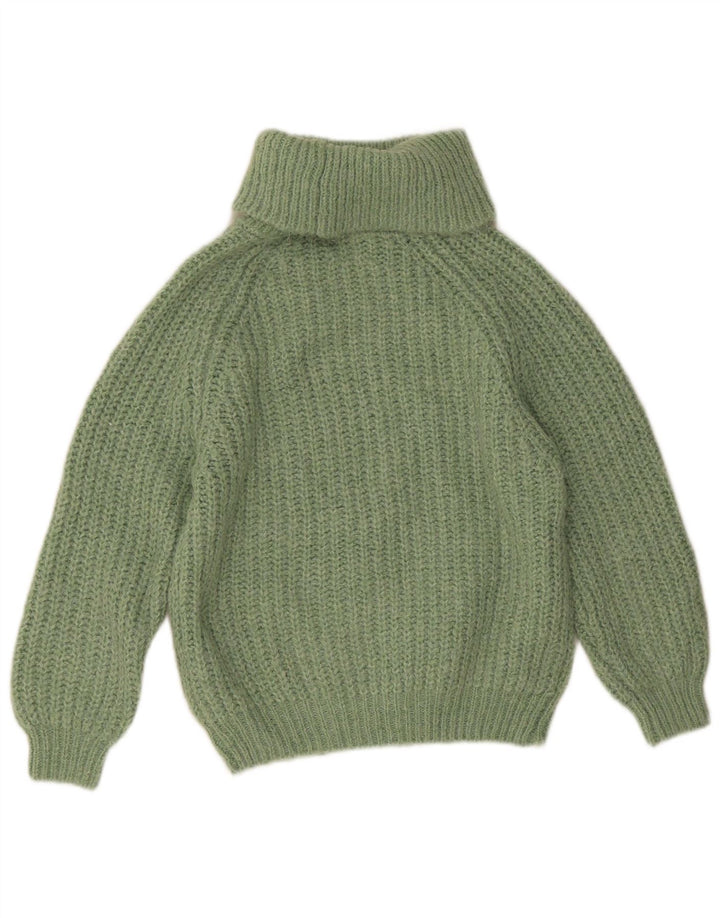 Maglione maglione collo alto per ragazze Zara 11-12 anni poliestere verde