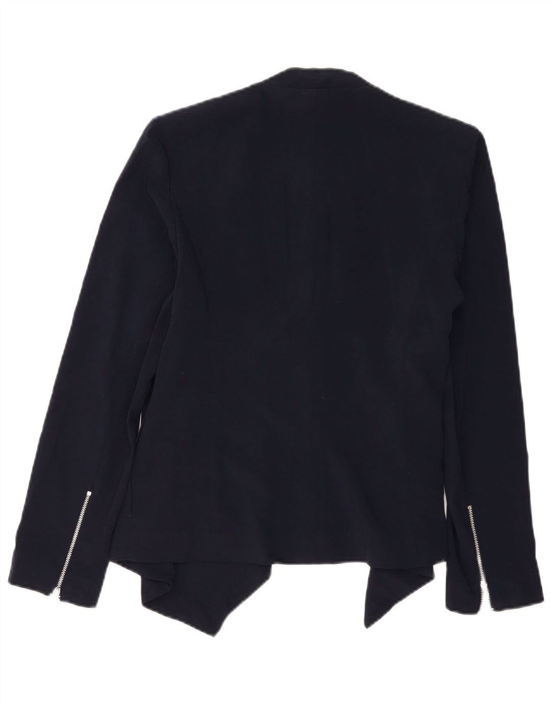 MARKS & SPENCER Giacca blazer aperta da donna UK 12 Poliestere blu navy medio