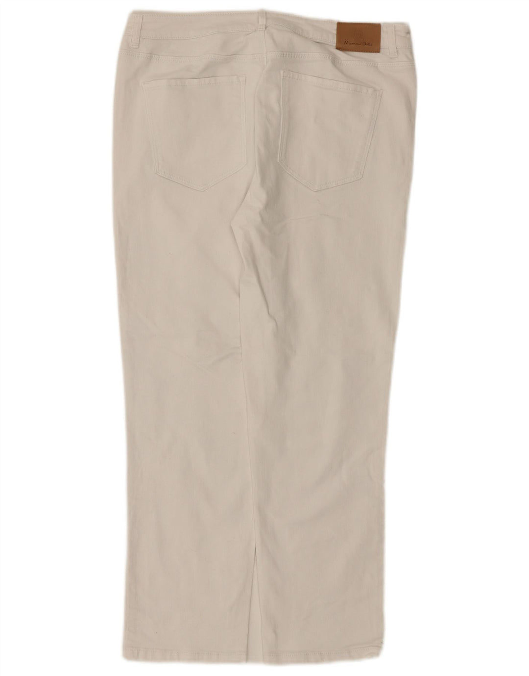 Jeans dritti da donna Massimo Dutti EU 42 Large W32 L26 Bianco
