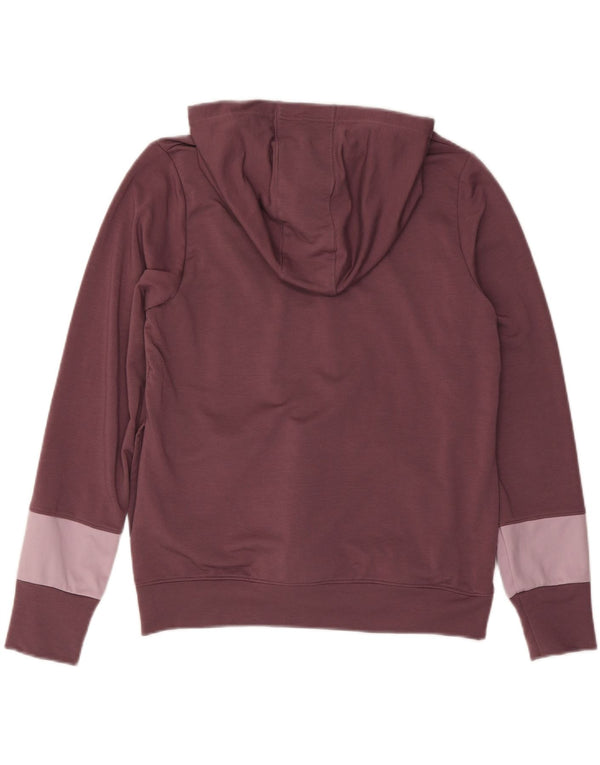 Felpa con cappuccio e zip da donna UNDER ARMOUR UK 14 Blocco colore marrone medio medio