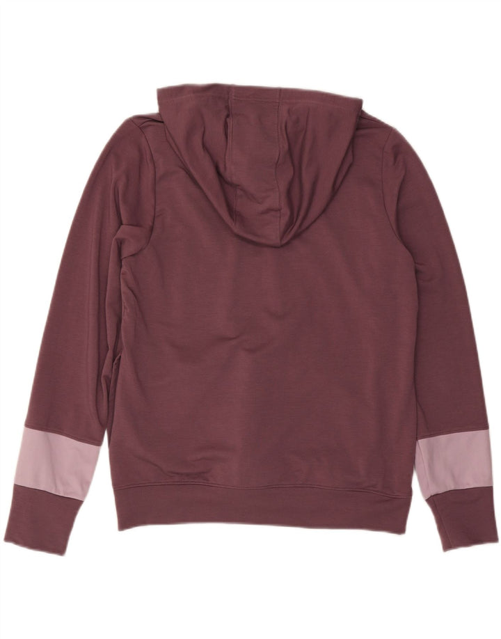 Felpa con cappuccio e zip da donna UNDER ARMOUR UK 14 Blocco colore marrone medio medio