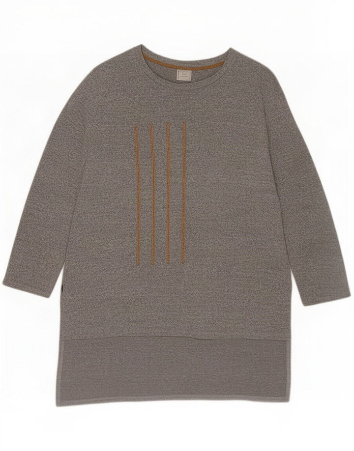 Camicetta asimmetrica da donna Zara Top UK 14 Grigio medio