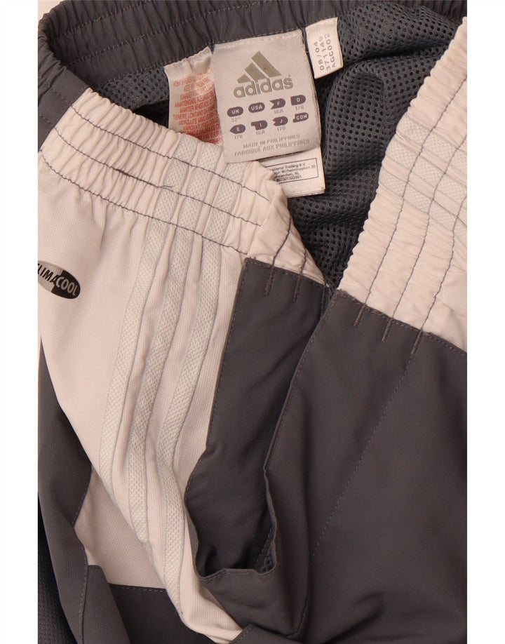 Pantaloni casual ADIDAS Climacool da ragazzo 15-16 anni W32 L32 Grigio Colourblock