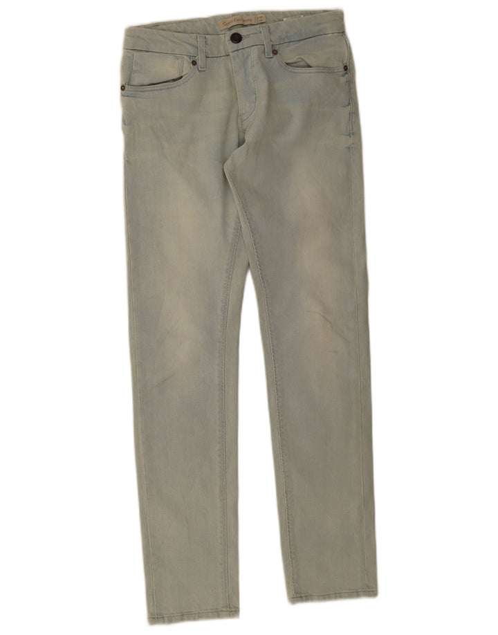 Jeans slim da donna Calvin Klein W25 L32 cotone blu