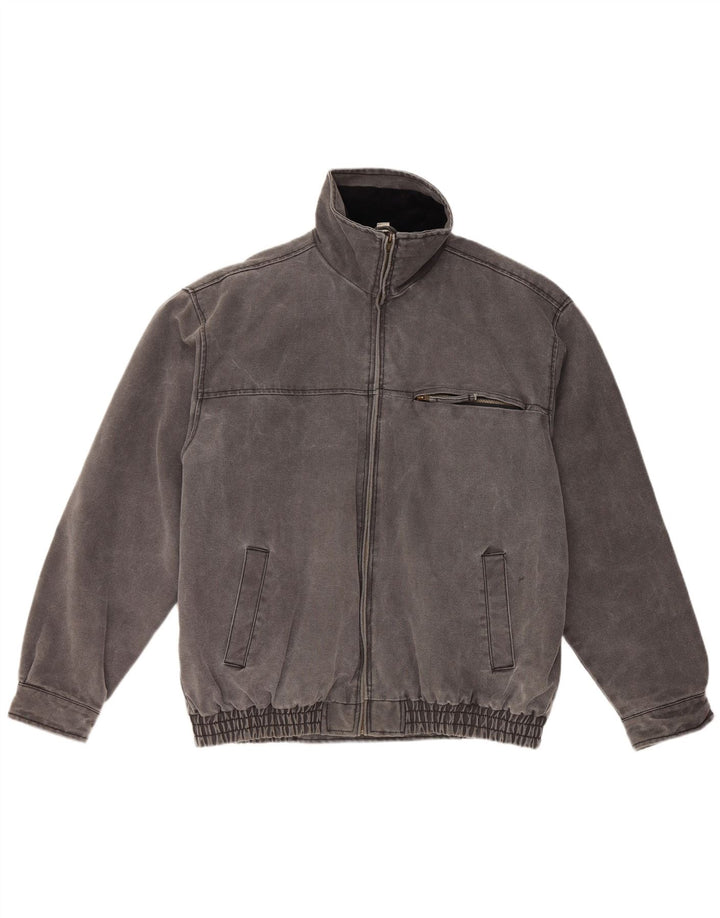 JACQUES LORANT Giubbotto bomber da uomo UK 44 2XL Cotone grigio