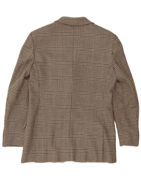 Giacca blazer da weekend da donna Max Mara UK 10 piccolo pied de poule marrone