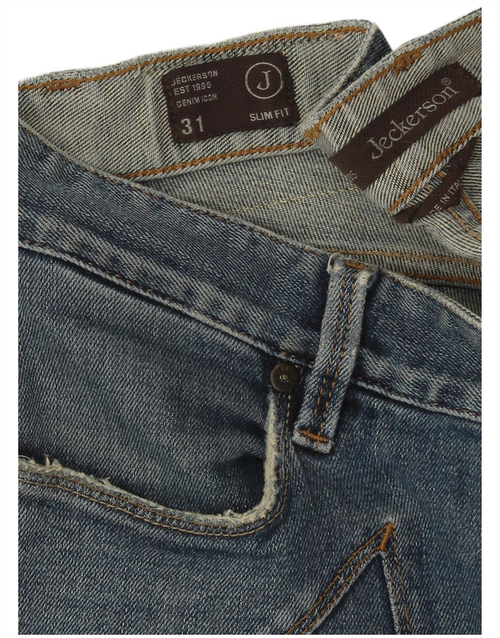 Jeans slim da uomo Jeckerson W31 L31 cotone blu