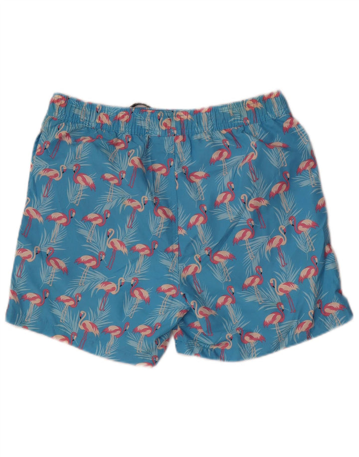 Jack & Jones Pantaloncini da bagno da uomo con motivo astratto piccoli blu