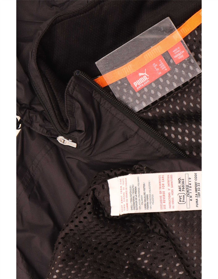 Giacca antipioggia da uomo con cappuccio grafico Puma UK 38 nylon nero medio