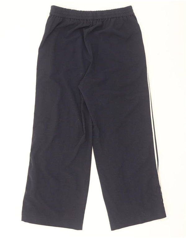 Pantaloni casual a vita alta da donna Marks & Spencer UK 16 Large W30 L30 Navy