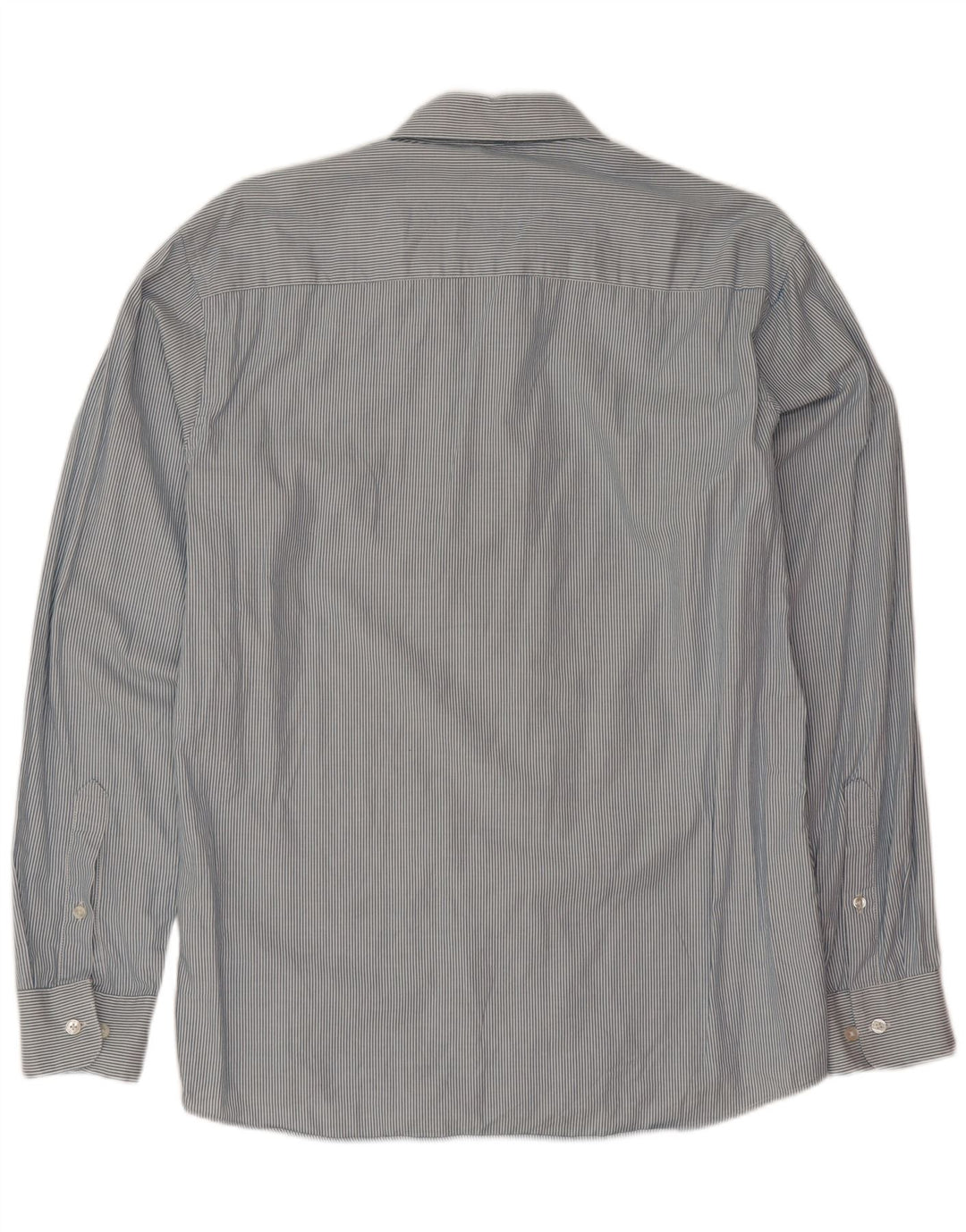Camicia da uomo Calvin Klein in cotone gessato blu medio