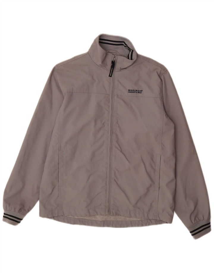Giubbotto bomber da bambino WOOLRICH 13-14 anni in nylon grigio