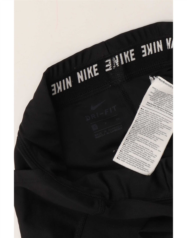 Leggings Nike Dri Fit da donna piccoli in poliestere a righe nere