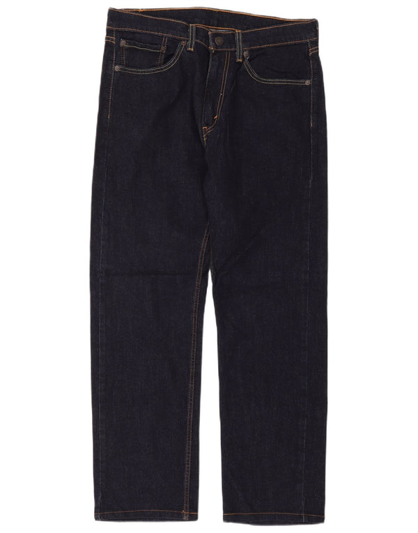 Jeans dritti da uomo Levi's W32 L32 in cotone blu navy