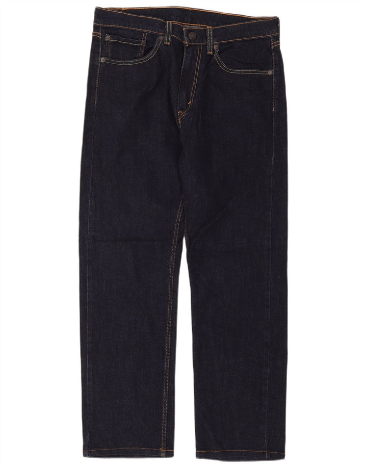 Jeans dritti da uomo Levi's W32 L32 in cotone blu navy