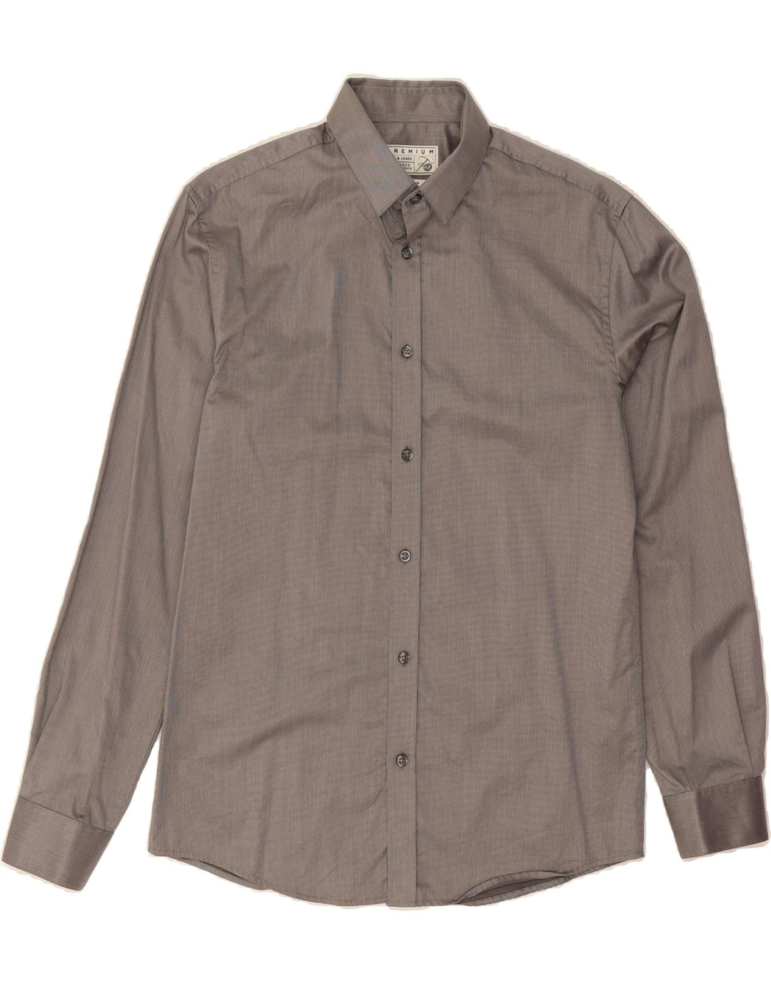 JACK & JONES Mens Shirt Medium Grey Cotton Vintage Jack & Jones and Second-Hand Jack & Jones from Messina Hembry 