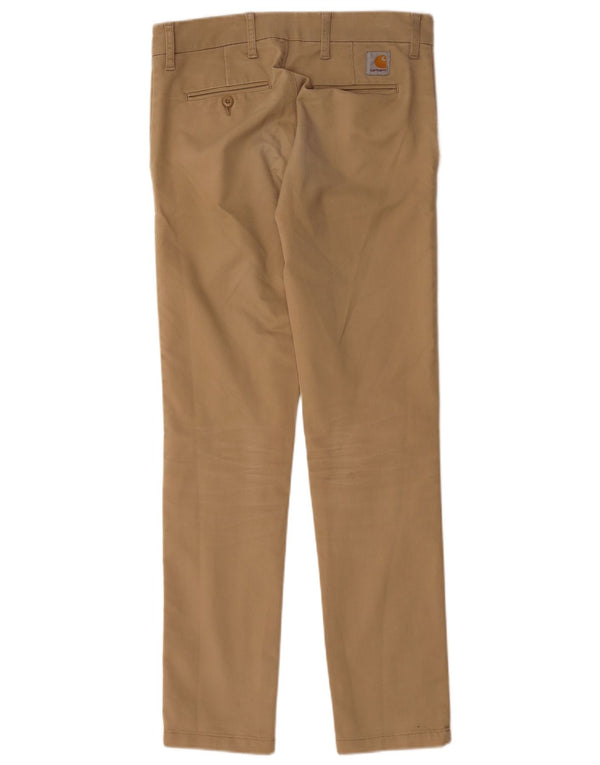 Pantaloni chino slim da uomo Carhartt W29 L32 in cotone beige