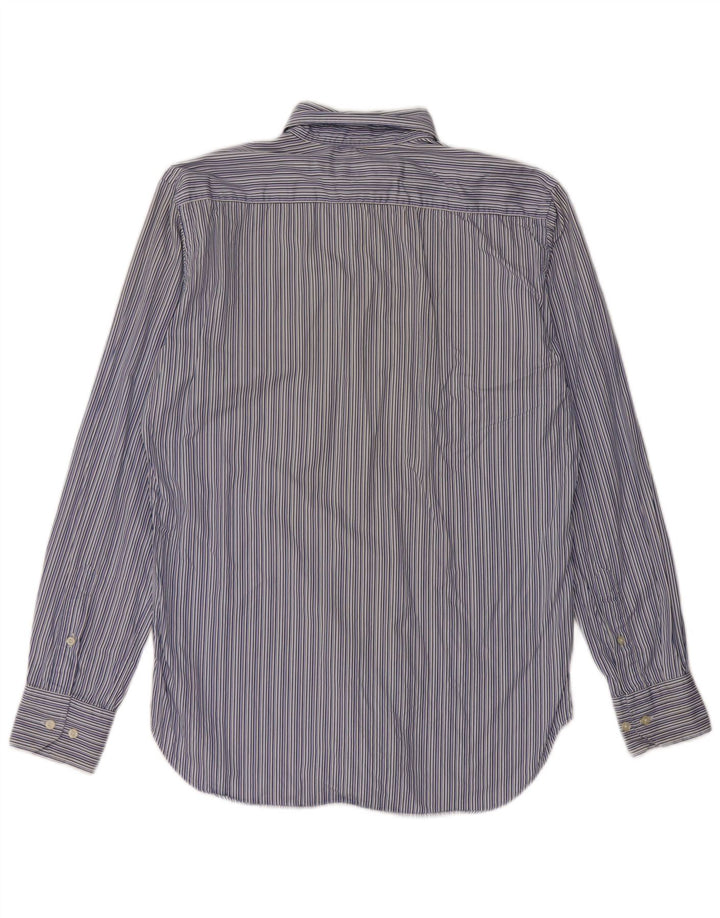 Camicia Etro Uomo Taglia 40 Cotone Rigato Medio Blu