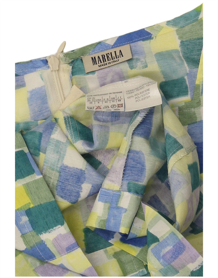 Camicetta senza maniche da donna Marella Top UK 10 Small multicolore geometrico