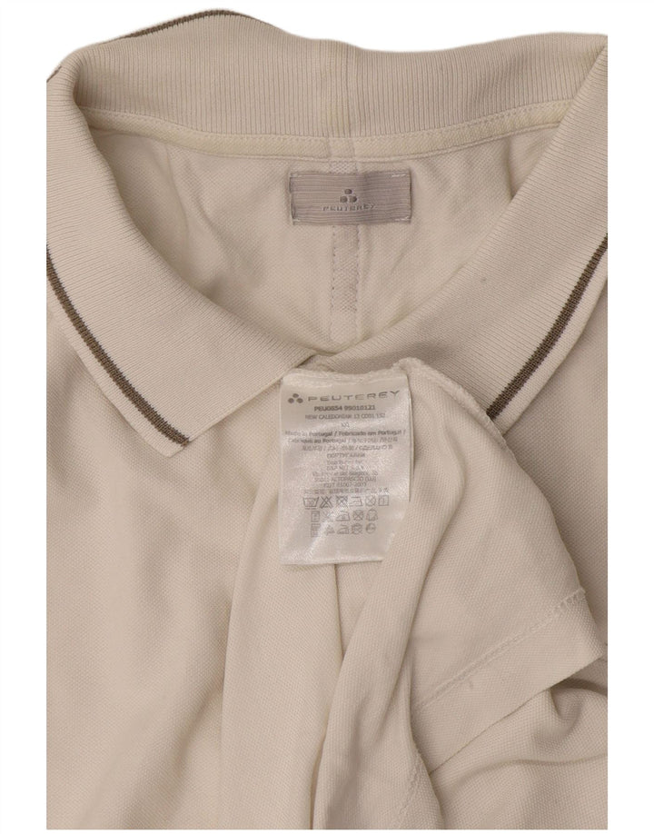 Polo da uomo PEUTEREY 2XL cotone bianco