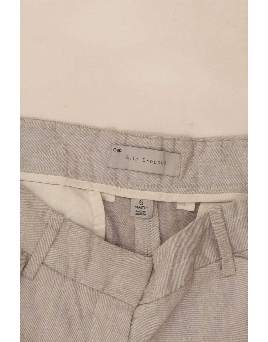 Pantaloni corti slim da donna Gap US 6 medi W30 L24 Grigi