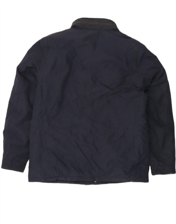 CHAMPION Mens Hooded Padded Jacket UK 42 XL Navy Blue Polyester Vintage Champion and Second-Hand Champion from Messina Hembry 