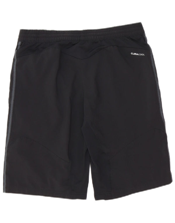 Pantaloncini sportivi Adidas Climacool da uomo piccoli in poliestere nero