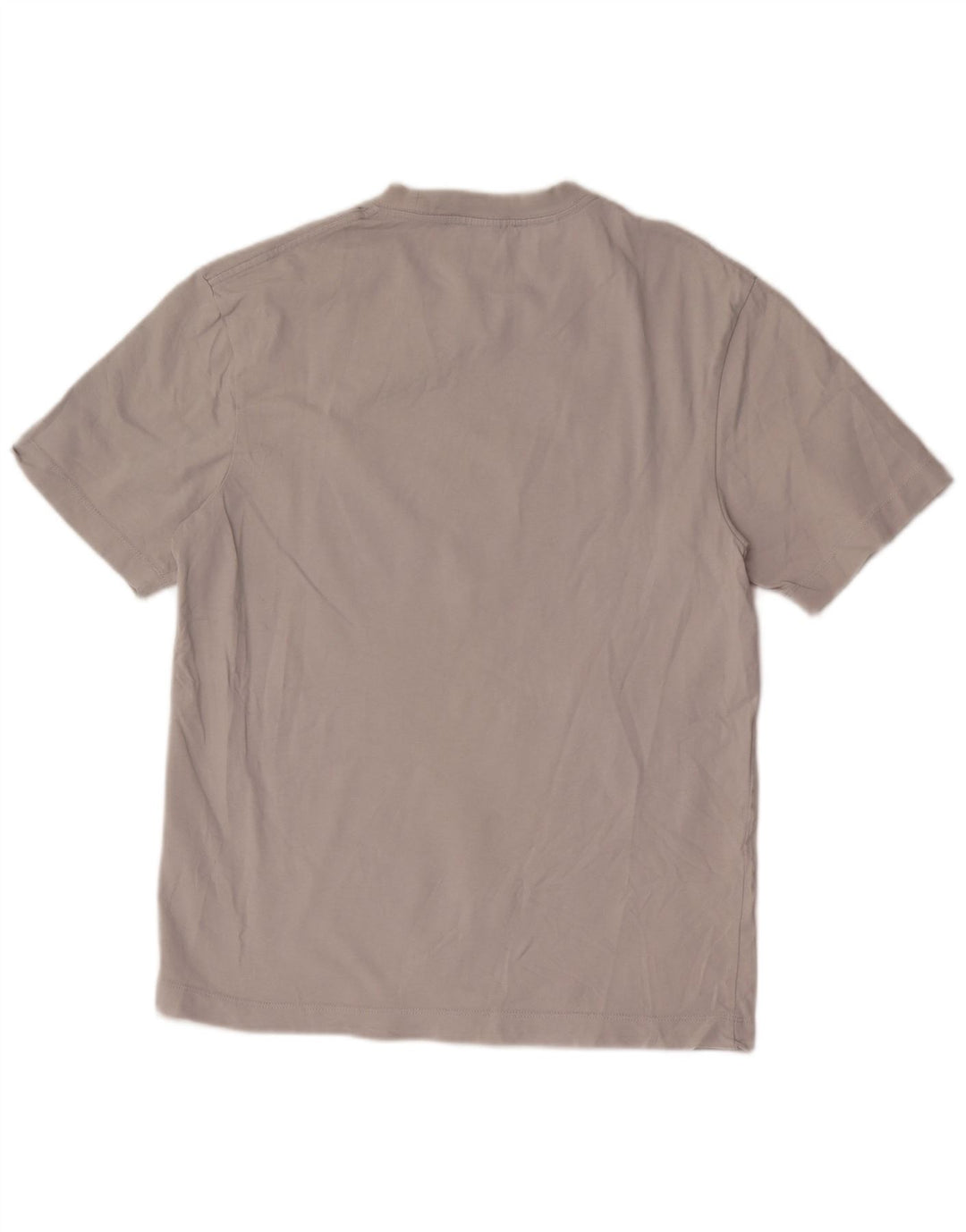 T-shirt Zara da uomo Top in cotone grigio medio