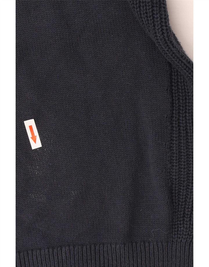 Maglione da uomo girocollo Hackett piccolo in cotone blu navy