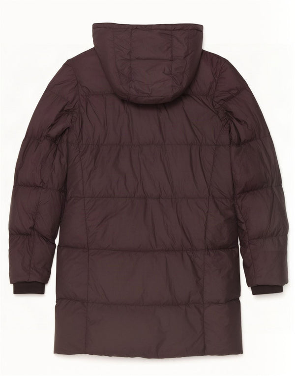 Cappotto imbottito con cappuccio da donna Jack Wills UK 8 piccolo poliestere grigio