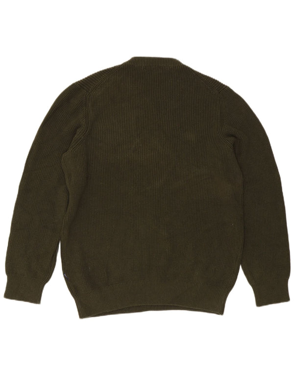 Maglione maglione girocollo da uomo Carrera grande cotone kaki