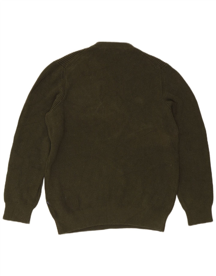 Maglione maglione girocollo da uomo Carrera grande cotone kaki